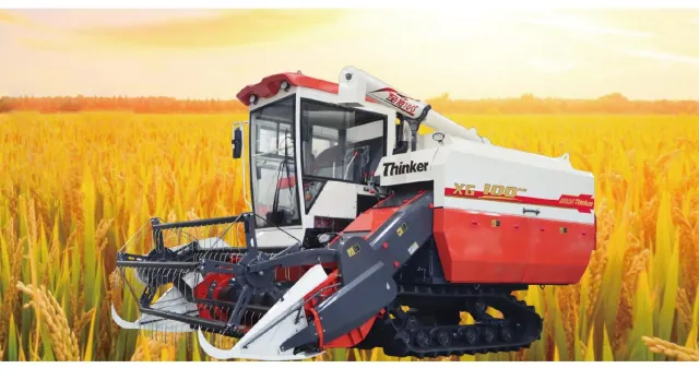 4LZ-7.0Z Full Feed Combine Harvester with AC Cab