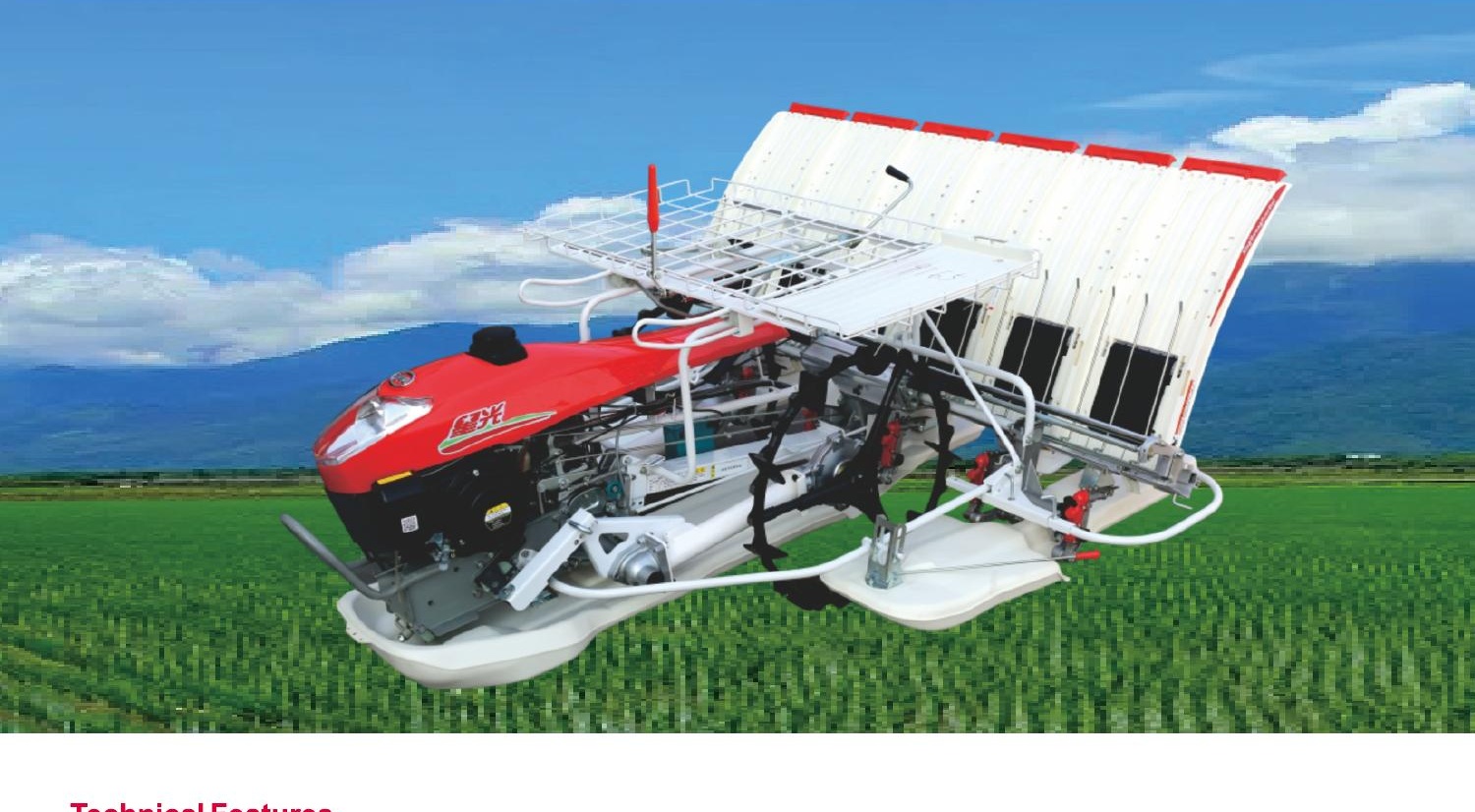 2ZX-430A / 2ZX-630 Walking Rice Transplanter