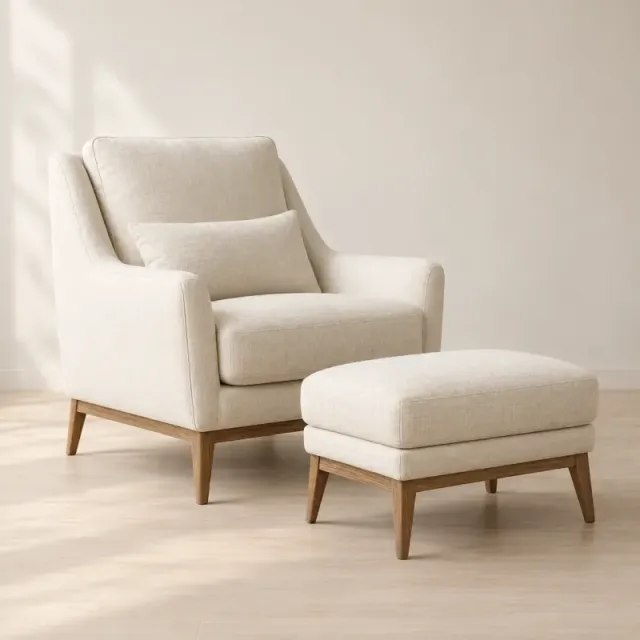Cove Chair & Ottoman Set