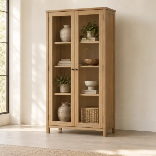Briar Glass Door Display Cabinet