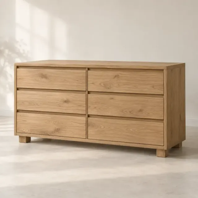 Cedar Six-Drawer Dresser