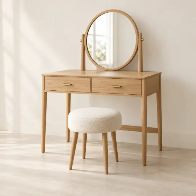 Elowen Dressing Table & Stool Set