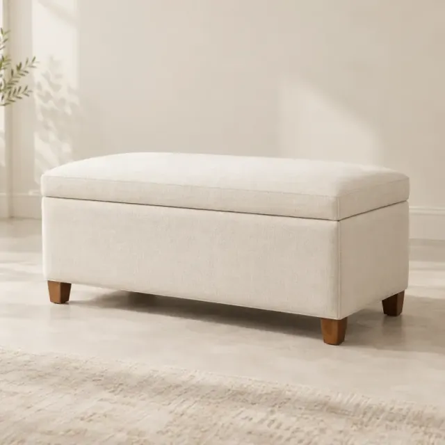Fern Upholstered Storage Bench